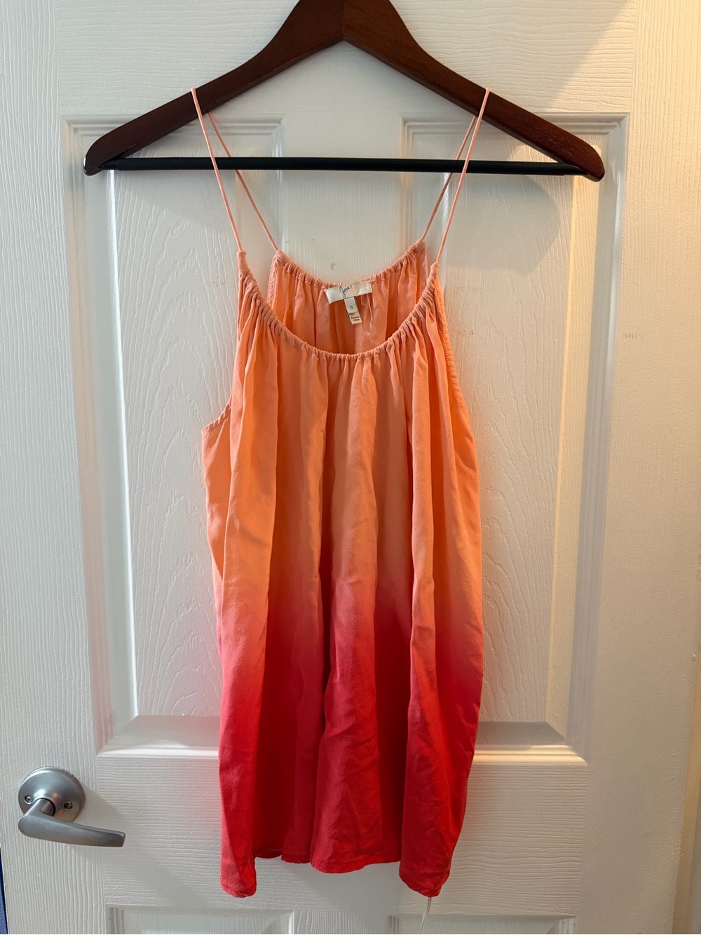 Joie Peach to Coral Ombre Spaghetti-Strap Camisole